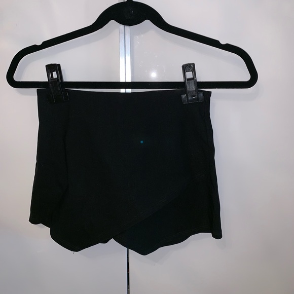 Black Skort with Folded Front - Picture 2 of 3